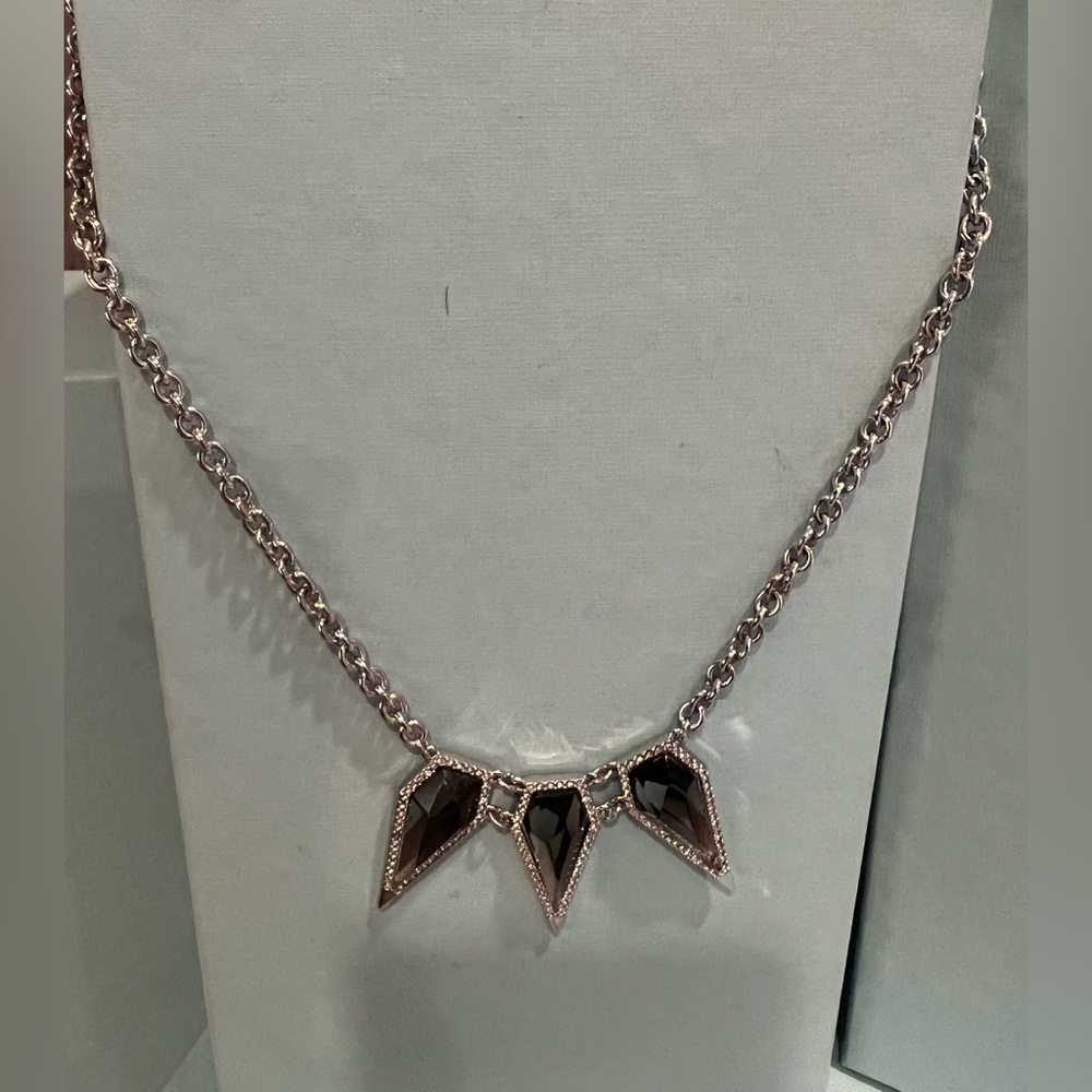 Rebecca Minkoff Silver Dagger Statement Necklace